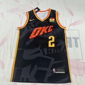 NBA Oklahoma City Thunder Shai Gilgeous-Alexander No. 2 black jersey